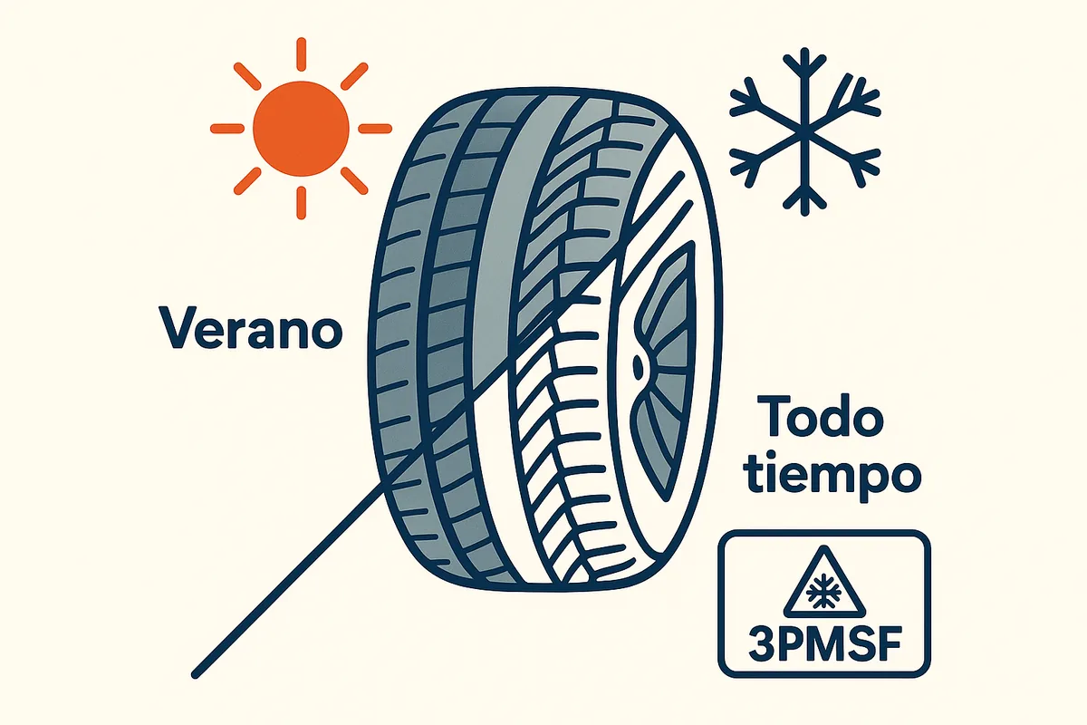Neumáticos all season vs 4 estaciones vs verano: comparativa real