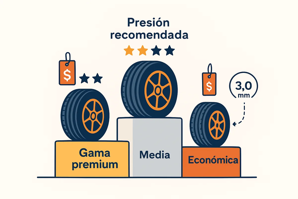 Mejores neumáticos por gama y uso: guía de compra
