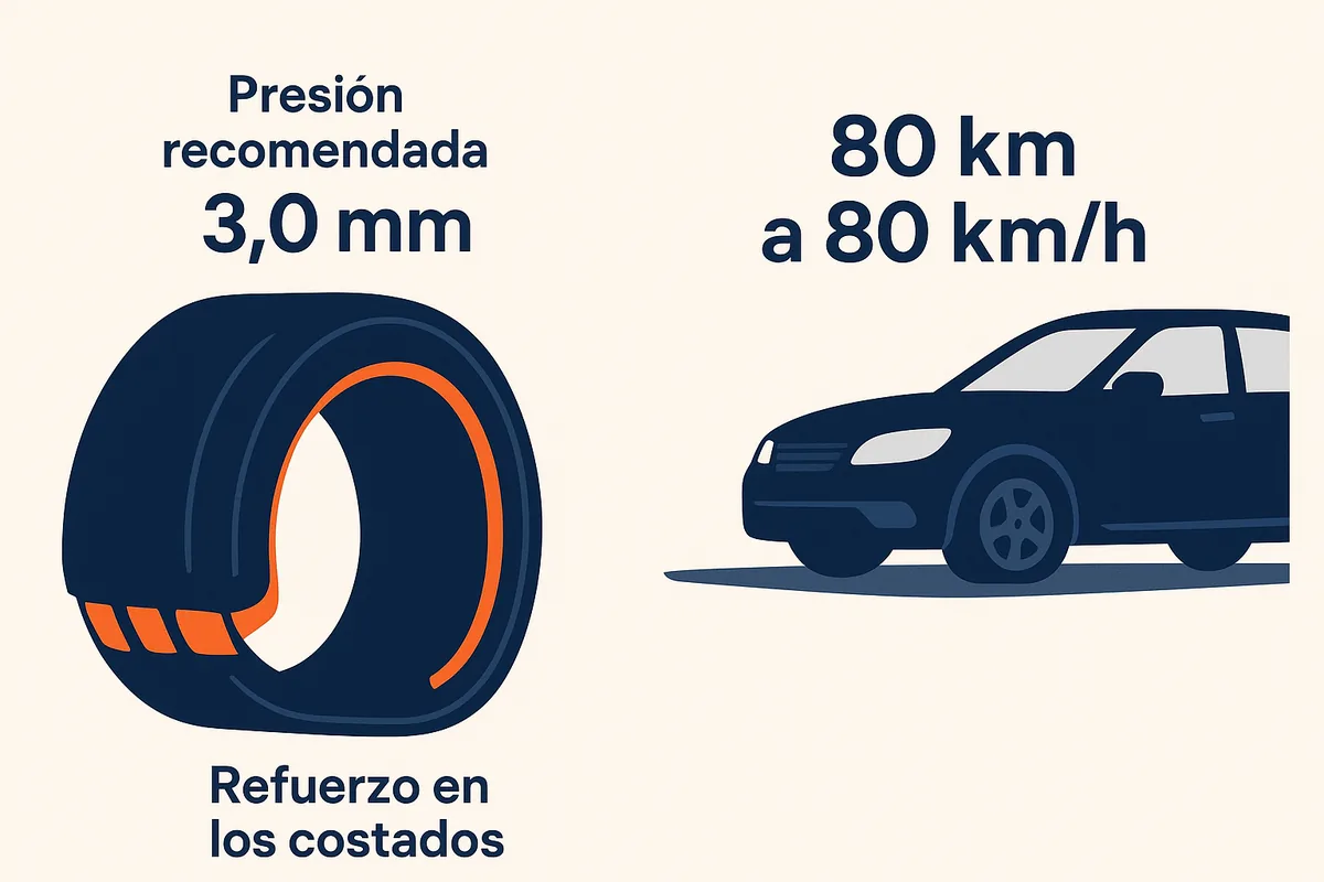 Neumáticos run flat: cómo funcionan y si compensan su compra